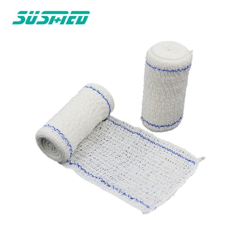 Medical 80% Cotton 20% Spandex Fabric Elastic Crepe Bandage