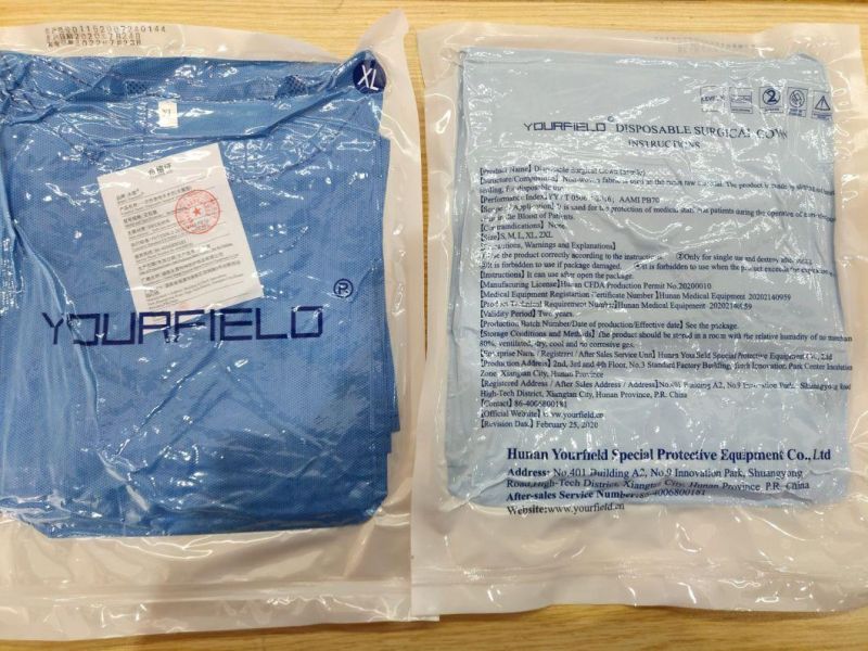 SMS Non-Fabric AAMI Level 3 Isolation Gown