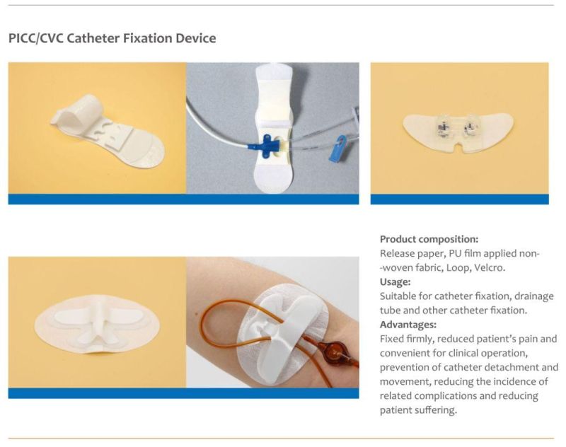 Ce ISO Medical Consumables Factory Picc CVC Statlock Holder Supply Manufacturer