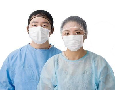 En13683 Medical Standard Customized Double Nose Bar White Disposable Surgical Face Mask with Earloop