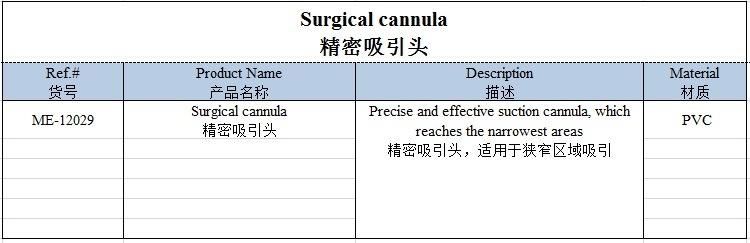 Medical Apparatus Surgical Cannula 2.5mm