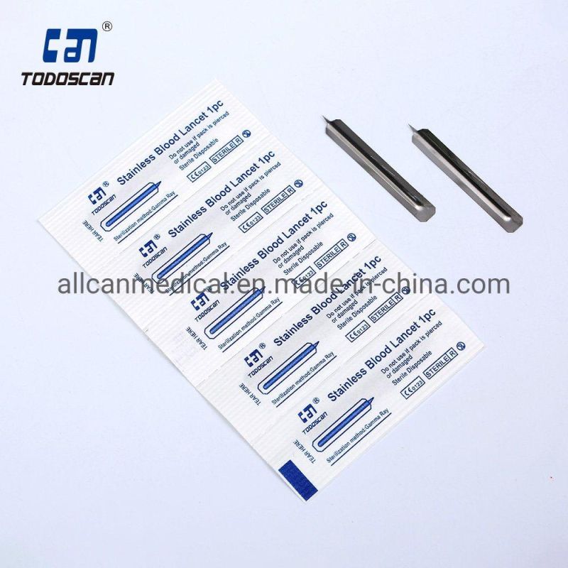 Medical Supplier Stainless Lancet Blood Collection Lancet Needle