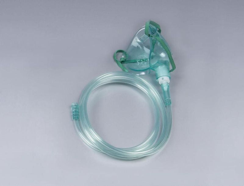 CE ISO Medical Grade PVC Simple Disposable Medical Oxygen Mask