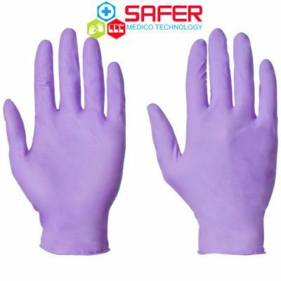 Disposable Gloves Manufacturers Powder Free Violet Nitrile Gloves