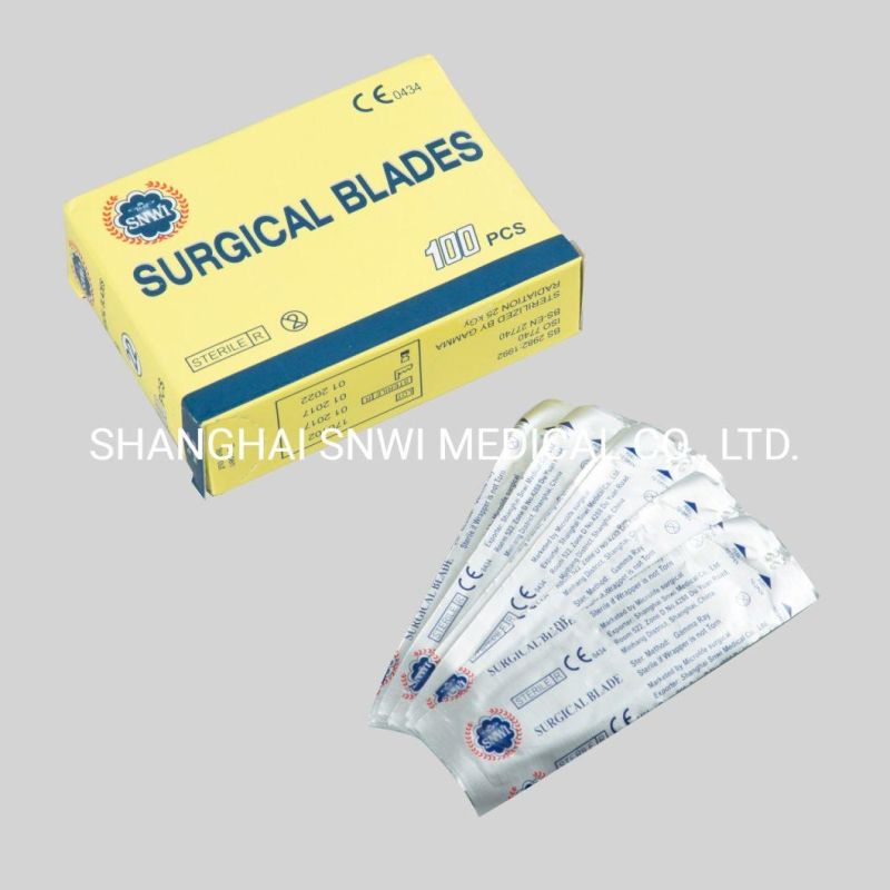 Top Quality Disposable Sterile Surgical Scalpel Plastic Handle Medical Micro Blade Knife