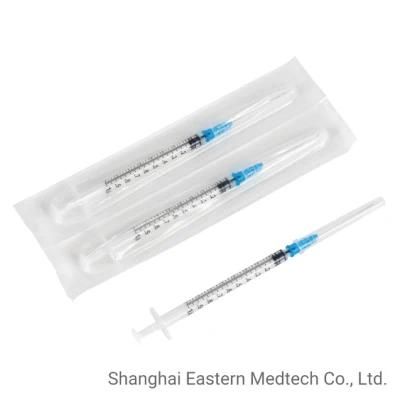 Professional Syringe Manufacturer Made Low Dead Space Needle Mounted 1ml Vaccine Syringe