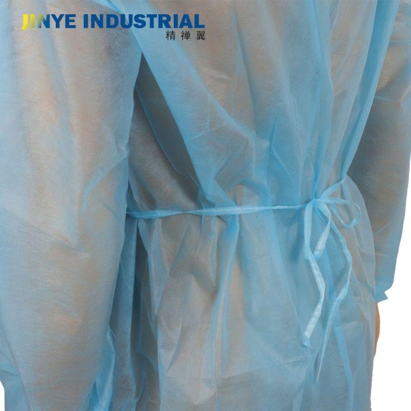 Disposable PP Non Woven Knitted Cuffs Steile/Non Sterile Isolation Gown