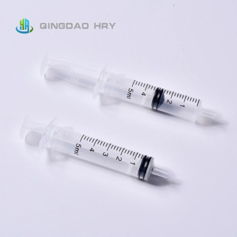 5ml Disposable Syringe Luer Slip Without Needle From Professional Manufacture with FDA 510K CE&ISO Improved for Vaccine Stock Products and Fast Delivery