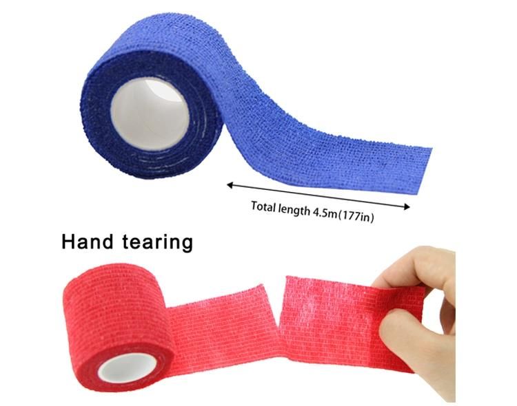 Nonwoven Cohesive Self-Adhesive Elastic Bandage, ISO13458, FDA, Ce