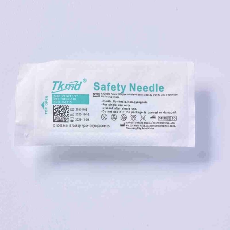 Safety Needles Disposable Hypodermic18-24G Needles for Single Use