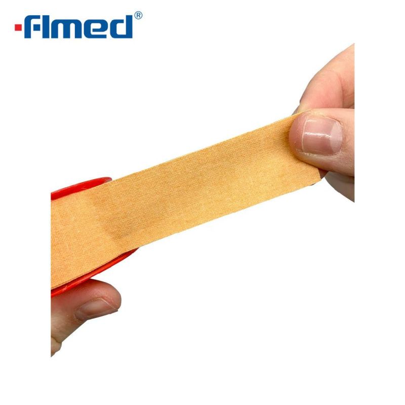 Medical Zinc Oxide Plaster Adhesive Tape for Health Care by Plastic Spool