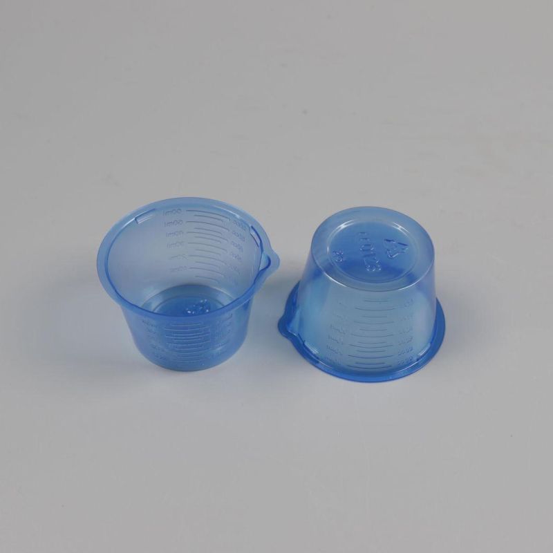 Disposable PP Blue Medical Urine 60ml Cup