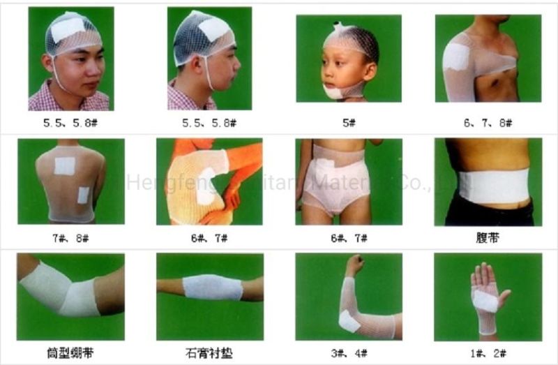 Mdr CE Approved Elastic Tubular Net Bandage 360 Degree Compression and Sport