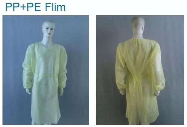 PE Medical Disposable Isolation Surgical Gown