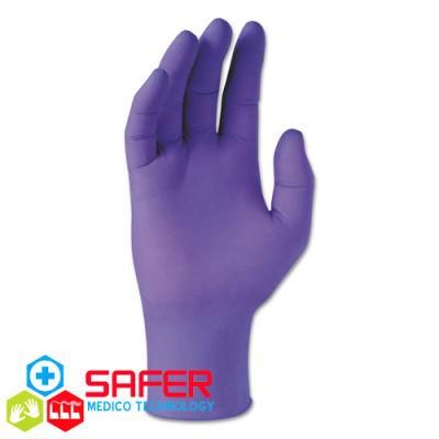 Violet Powder Free Non-Medical Nitrile Gloves with High Quality