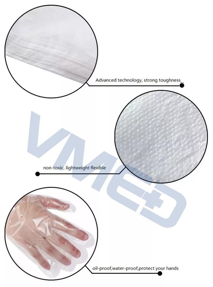 Transparent PE Plastic Waterproof Glove