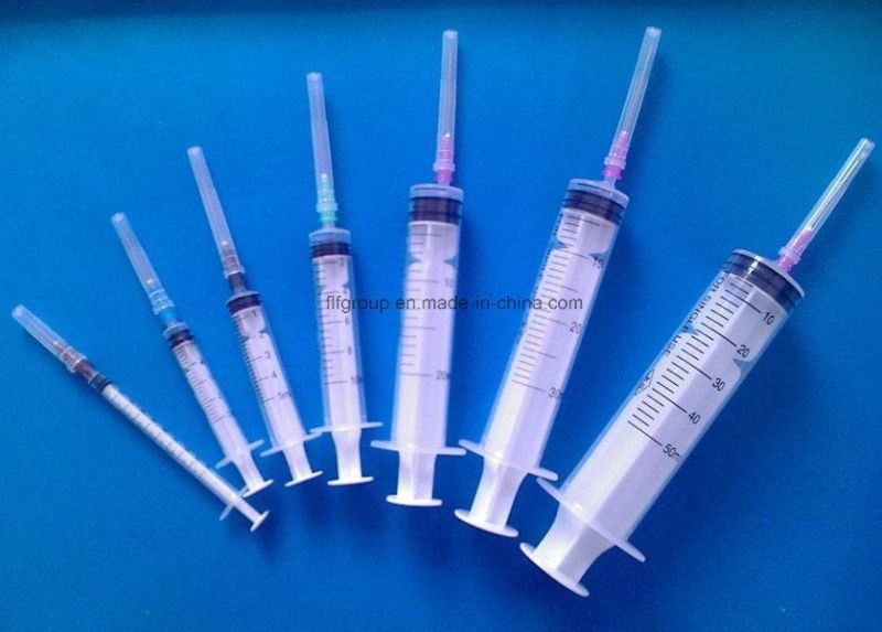 Hot Selling Disposable 3-Part Syringe with Needle