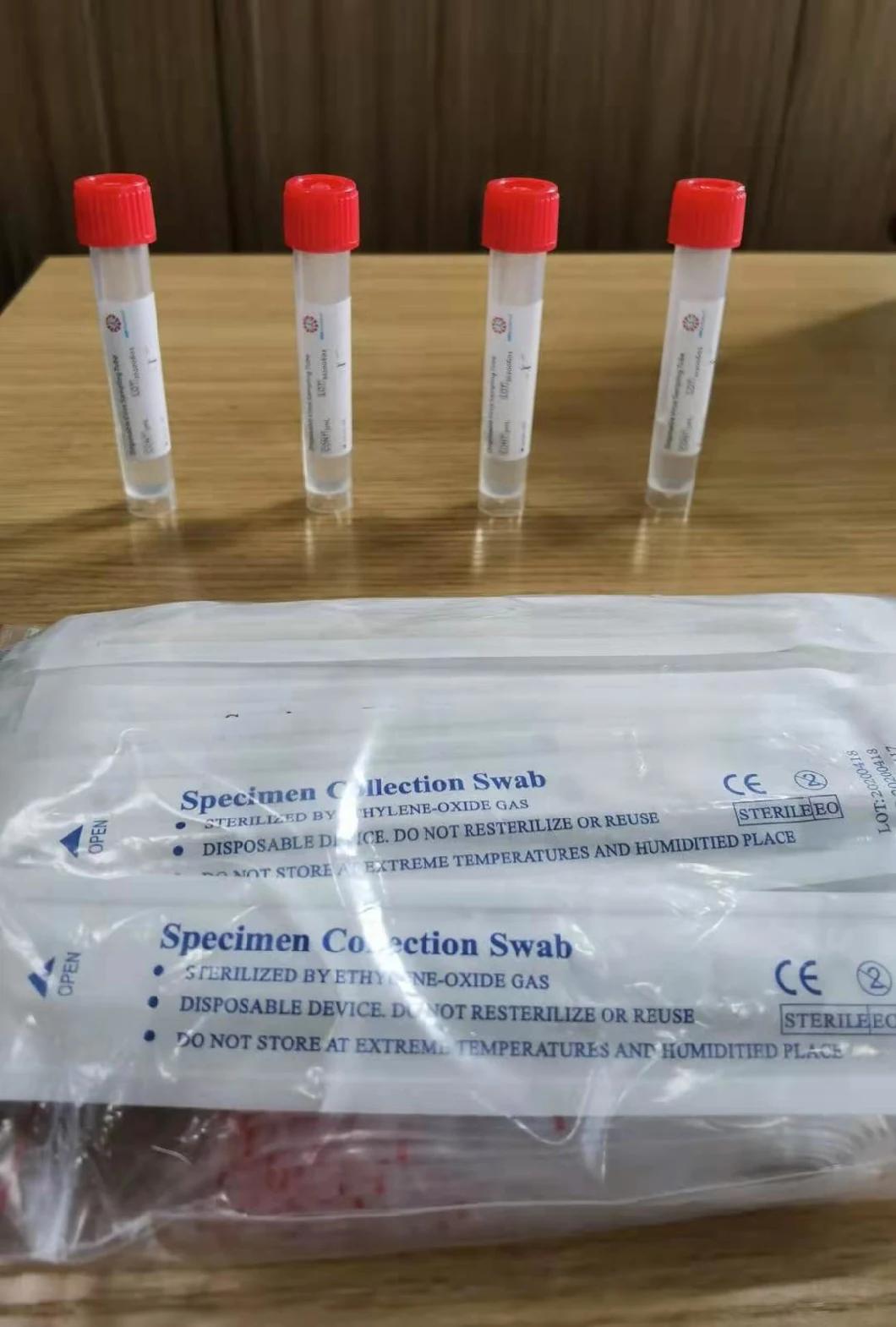 CE Certificated Universal Virus Sampling Transport Meida Kit Specimen Collection Disposable Virus Sampling Tube Kit