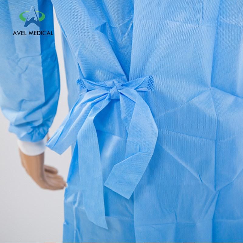 Hospital Medical Disposable Gown Surgical Isolation Gown Sterile Disposable Surgeon Barrier Isolation Apron Gown