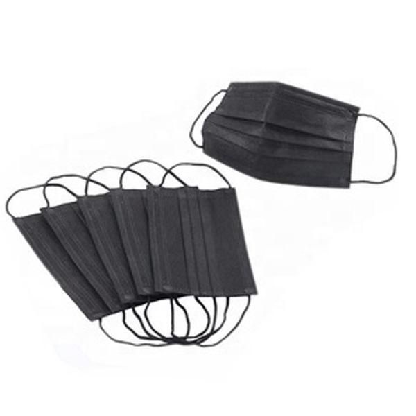 Black Wholesale Manufacturer Made Disposable 3 Ply Protective Facial Face Mask Protective Dust Medical Mask