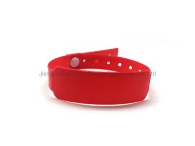 Adult One off Use Face Wide Vinyl Material Wrist Band for Events