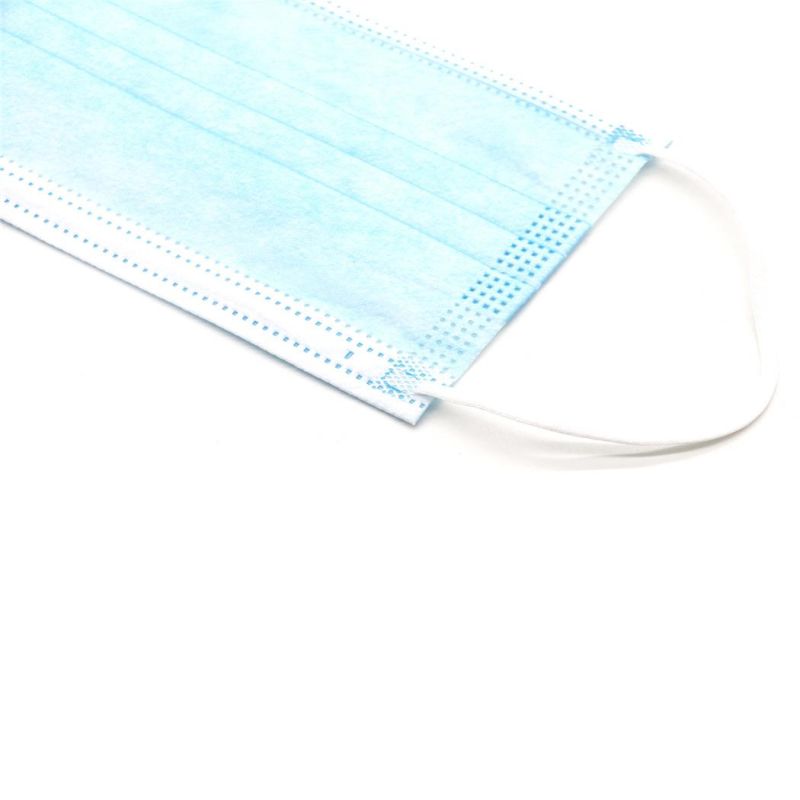 Disposable Face Shield Medical Supply Non Woven 3ply Face Mask