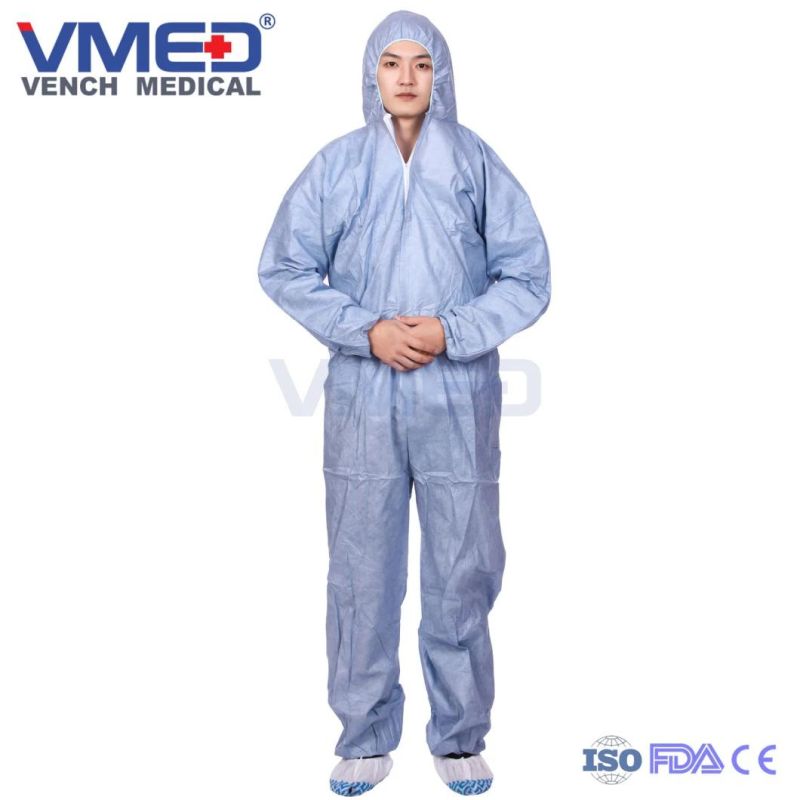 Disposable Safety Protective Clothing Coveralls Non-Woven Protective Clothing
