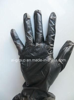 Black Vinyl Glove for Electronic Factory/Medical Exam/Food Service