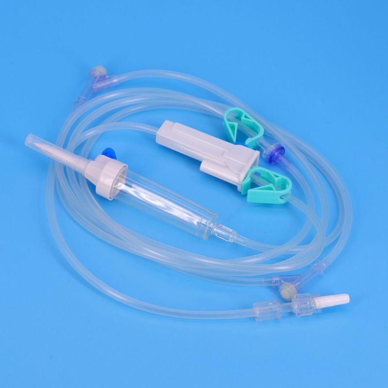 China Zhenfu Free_PVC Disposable with Needle Y Connector TPE Precision Infusion IV Set