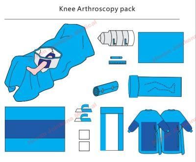 Factory Supply The Disposable CE and ISO Approved Medical Surgery Sterile Knee Arthroscopy Surgical Pack / Knee Arthroscopy Pack