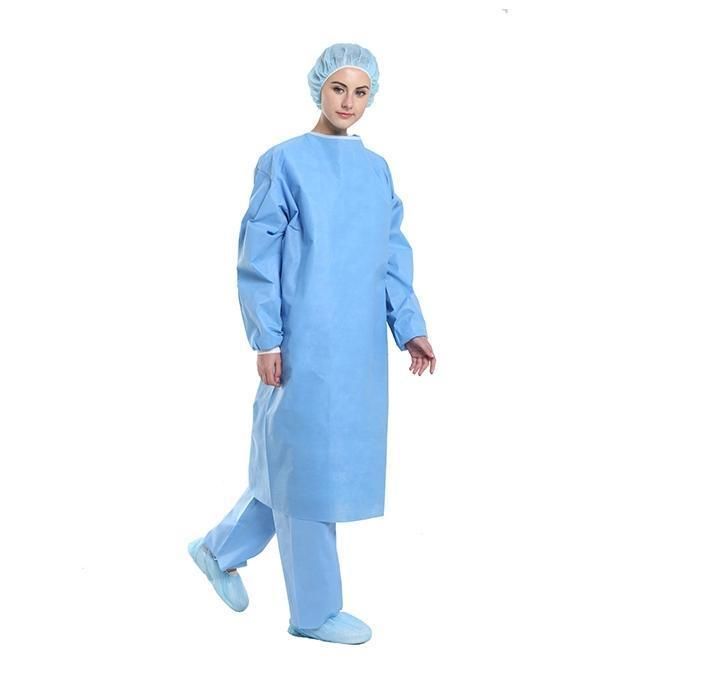 Sterile AAMI 35g Level 2 Surgery Gowns Disposable Chemical Surgical Gowns Protective Gown Working Clothes