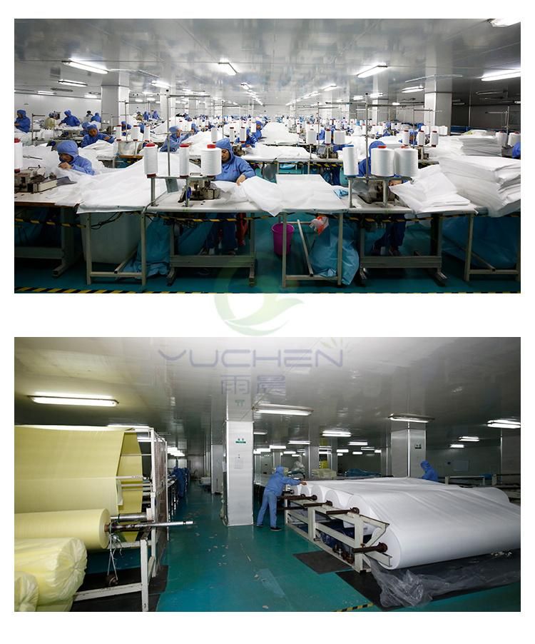 PP Spunbond/SMS/PPE Non Woven Disposable Surgical Gown