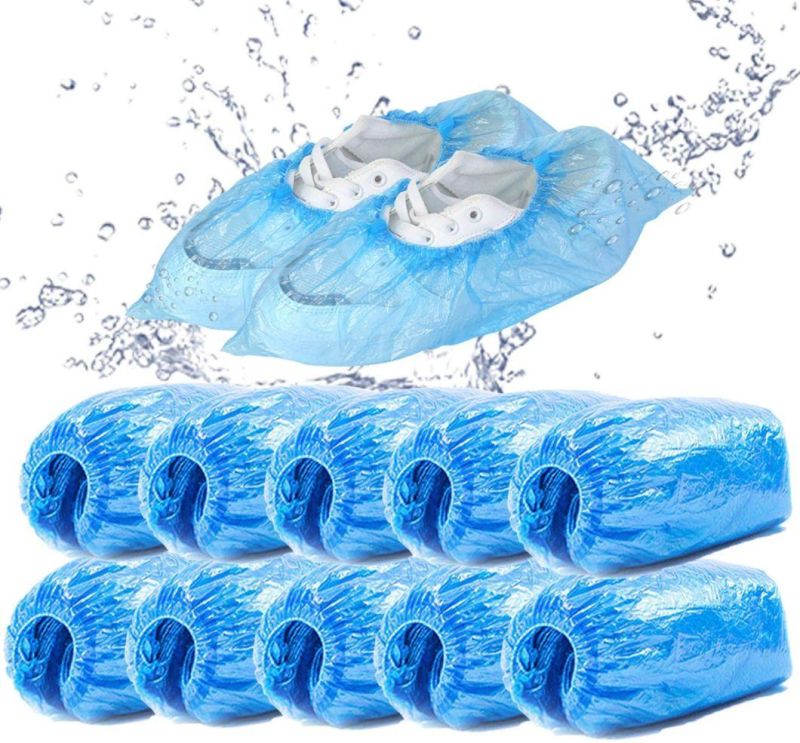 Factory Direct Sale Disposable Plastic PE CPE Shoe Cover with Different Sizes White Blue Color Available