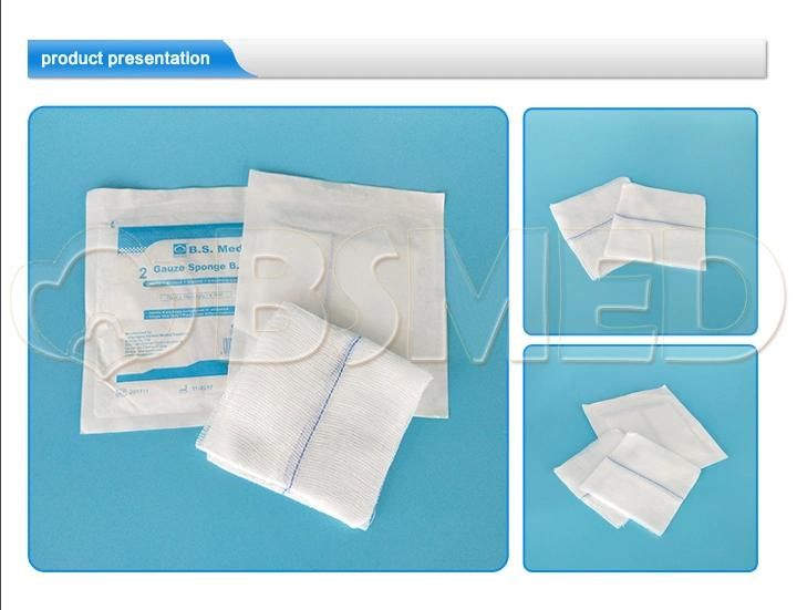 100% Cotton Sterile Gauze Swabs Pad (Manufacturer with CE. ISO certificated)