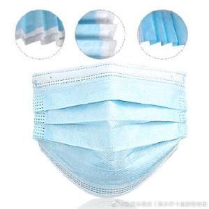 Disposable Non-Woven Protective Anti Dust Earloop Type 3-Ply Blue Face Masks
