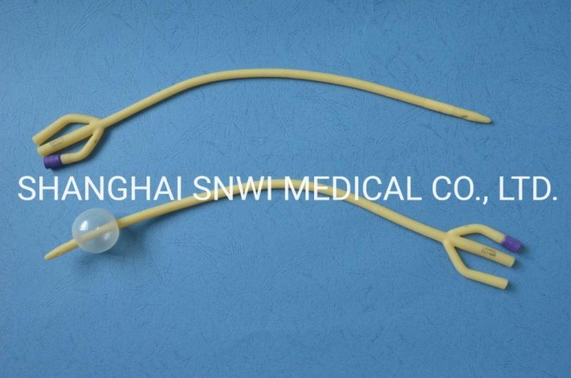 Medical 2 Way Urinary Catheter Hydrophilic Coating Catheters Pediatric or Adult Sizes Fr6 to Fr26 Sterile Urine Nelaton Silicone Coated Latex Foley Catheter