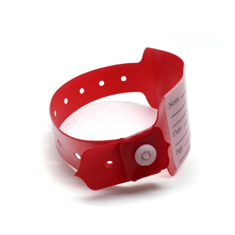 China Factory Wholesale PVC Medical Hospital ID Wristbands