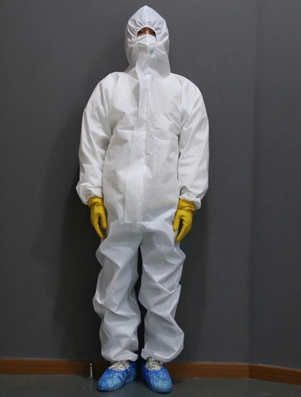 Impervious Gown Industrial PP PE Filter Aseptic Protective Isolation Clothing Hood Suit