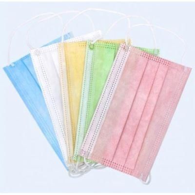 Mascherina a Tre Strati Three-Layer Face Mask Disposable Medical Use