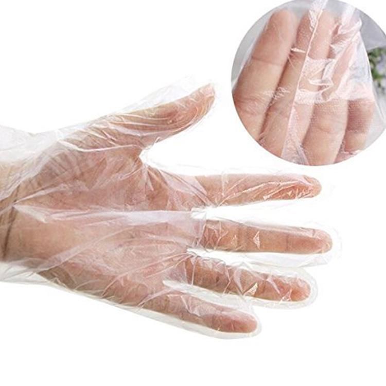 Custom Wholesale Disposable PE Plastic Transparent Polyethylene Gloves