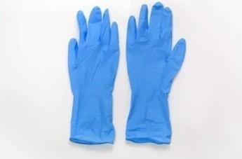 Medical Supply Powder Free Medical Disposable Blue Examination Nitrile Gloves Exam Glove Ce