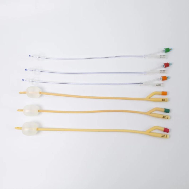 Wholesale Latex Foley Catheter Medical Double Lumen Nelaton Catheter