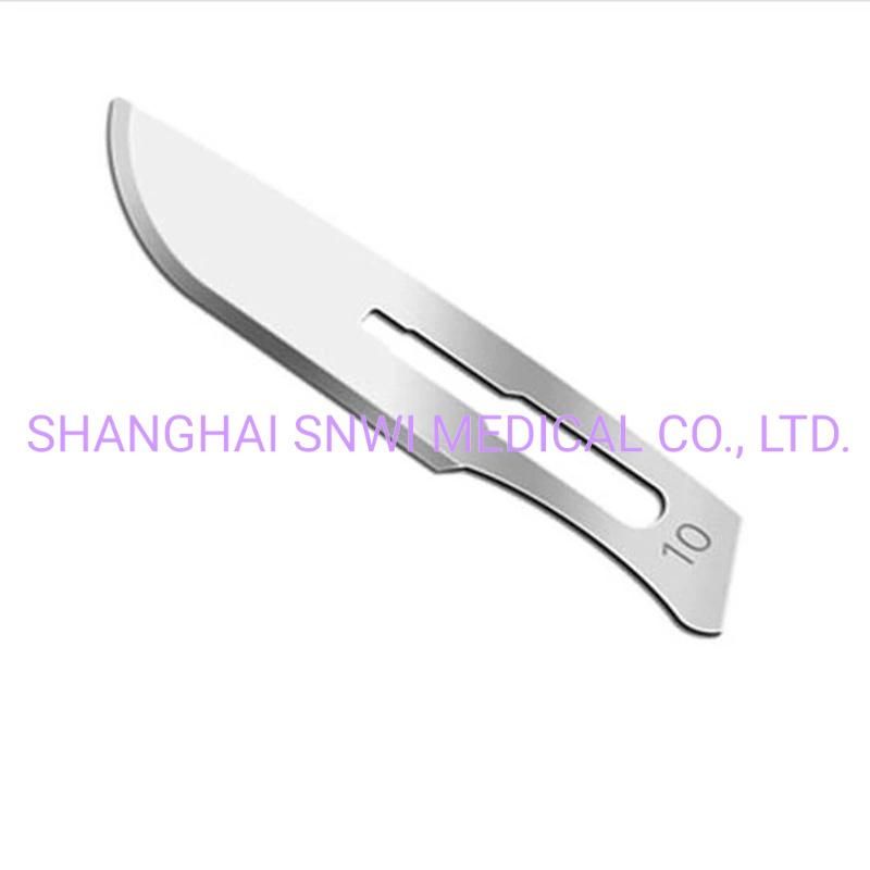 Disposable Sterile Carbon Steel Stainless Steel Surgical Scalpel Blade with CE ISO