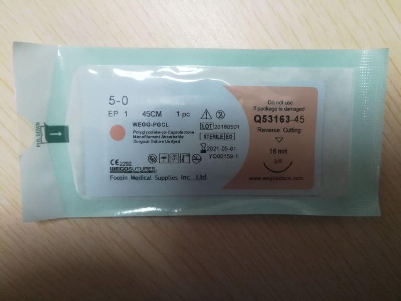 Good Quality of Pgcl Surgical Sutures Violet or Undyed