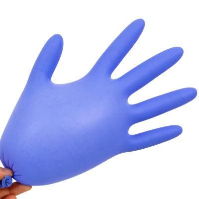 Powder Free Disposable Blue Examination Nitrile Gloves