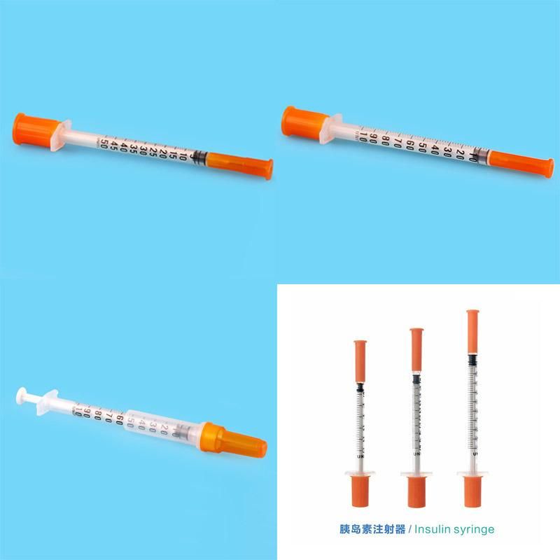 Steroid Irrigation Insulin Disposable Medical Syringe for Single Use