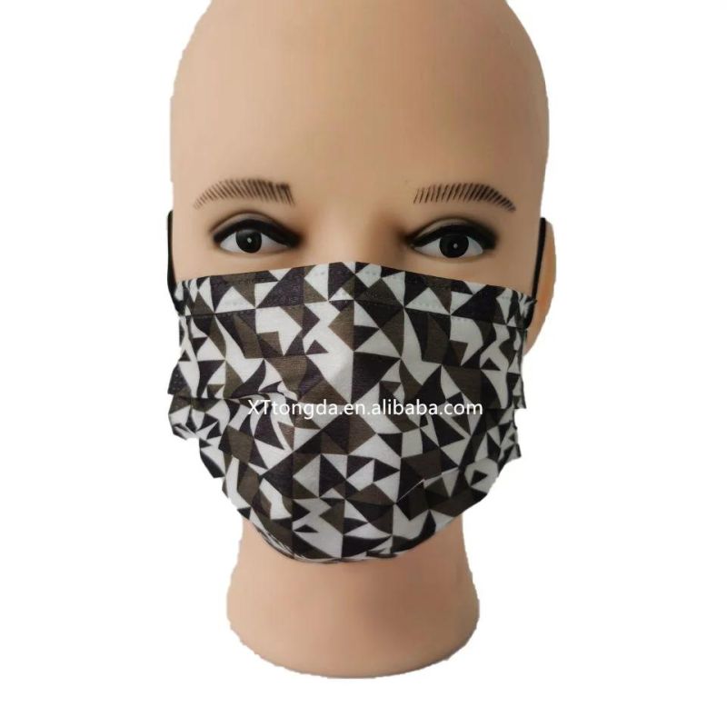 3 Ply PP Disposable Face Mask with Printing