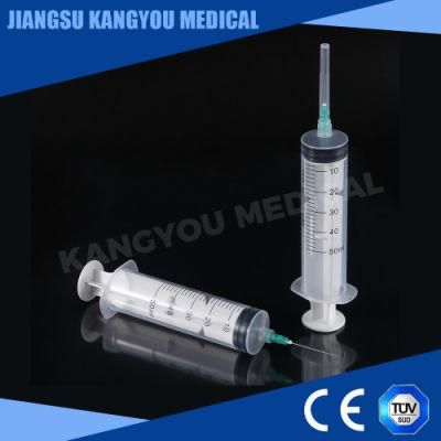 Medical Grade Fixed Needle Kangyou Sterile Hypodermic Disposable Syringe with High Quality