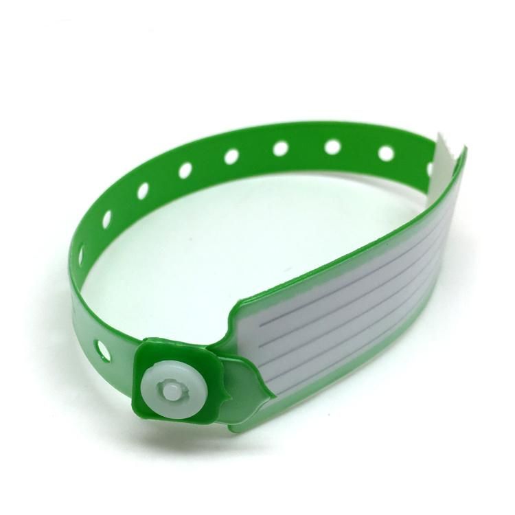 6060A Custom Insert Medical PVC Hospital Patient ID Wristbands