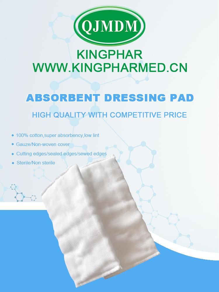 Low-Adherent Dressing (pad) High Absorbent Pad Combined with Double-Side Low Adherent Perforated Film